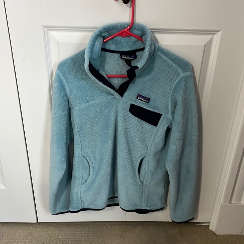 Patagonia Light Blue Fleece Pullover